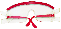 GLASSES SAFETY ZX-PLUS BLK FRAME CLR LENS - Glasses